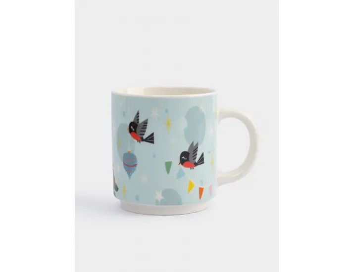 Кружка 350 мл 4 шт Животные украшают елку Anna Lafarg Band