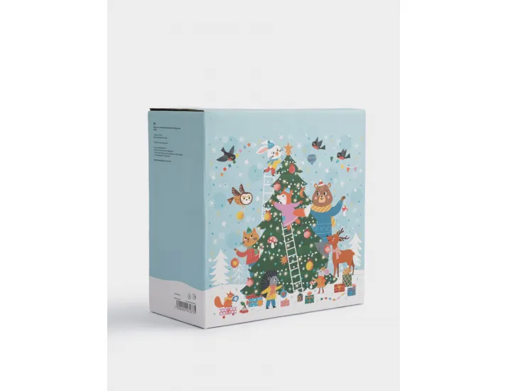 Кружка 350 мл 4 шт Животные украшают елку Anna Lafarg Band