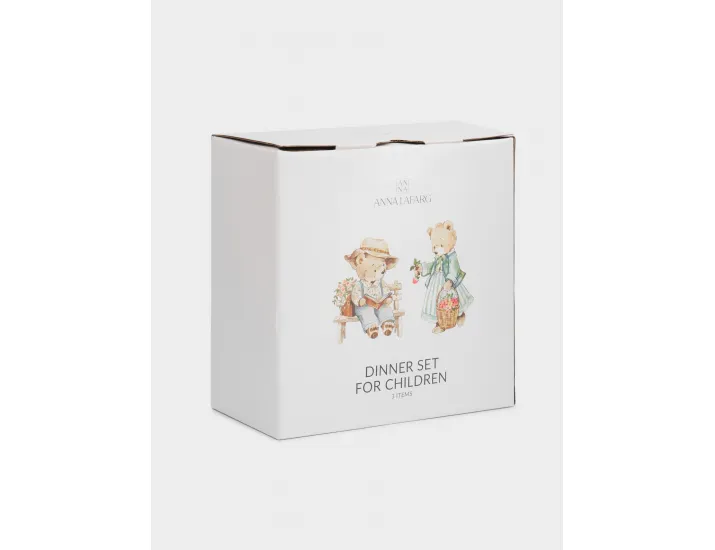 Набор посуды детский 1 персона 3 предмета белый Мишки Anna Lafarg Teddy bear