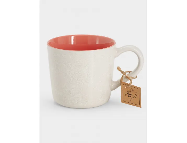 Кружка 450 мл коралловая Home & Style Frost