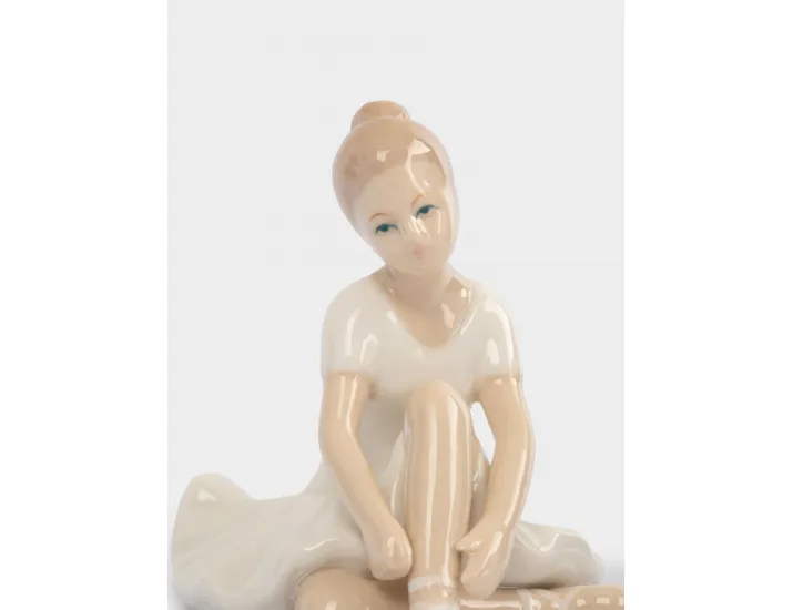 Статуэтка 10 см молочно-белая Балерина Anna Lafarg Lady