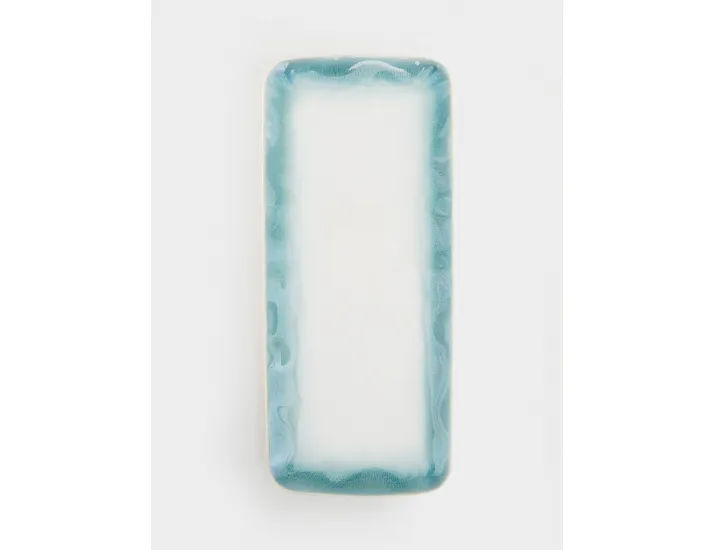 Блюдо 36x16 см прямоугольное голубое прямоугольное Easy Life Nuances