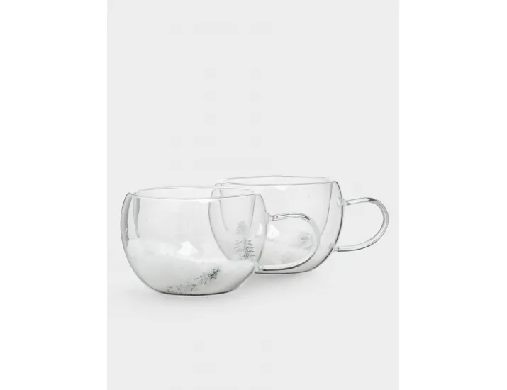 Кружка 270 мл 2 шт с ягодами и еловыми ветками внутри Anna Lafarg Wind-mystery