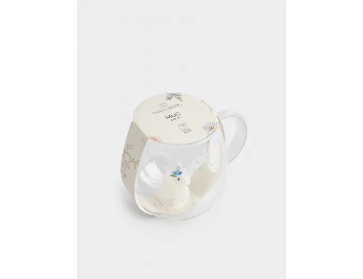 Кружка 450 мл Кролик с цветком Anna Lafarg Easter