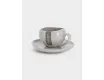 Чашка с блюдцем 90 мл серая Easy Life Organica