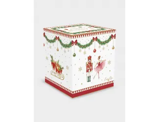 Кружка, 300 мл, фарфор P, белая, Щелкунчик и фея, Magie de Noel