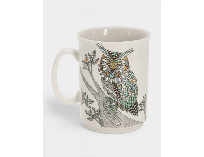 Кружка 415 мл белая Сова Anna Lafarg Wild