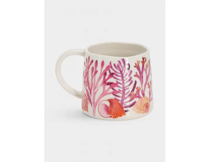 Кружка 380 мл белая/розовая Морская жизнь Maxwell & Williams Ocean Life