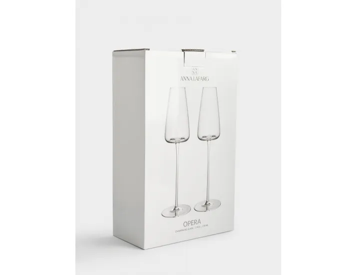 Бокал для шампанского 270 мл 2 шт Anna Lafarg Opera