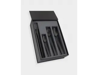 Набор столовых приборов, 24 пр, Cosmos PVD Black, матовые
