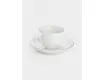 Пара кофейная 1 персона 2 предмета 90 мл белая с серебристым кантом Maxwell & Williams White Platinum