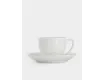 Пара кофейная 1 персона 2 предмета 90 мл белая с серебристым кантом Maxwell & Williams White Platinum
