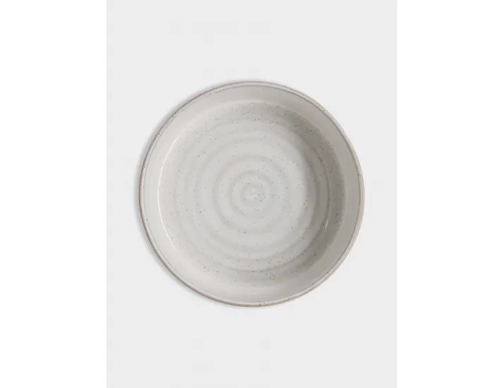 Салатник 16х6 см 750 мл бежево-серый в крапинку Спираль Home & Style Azurro