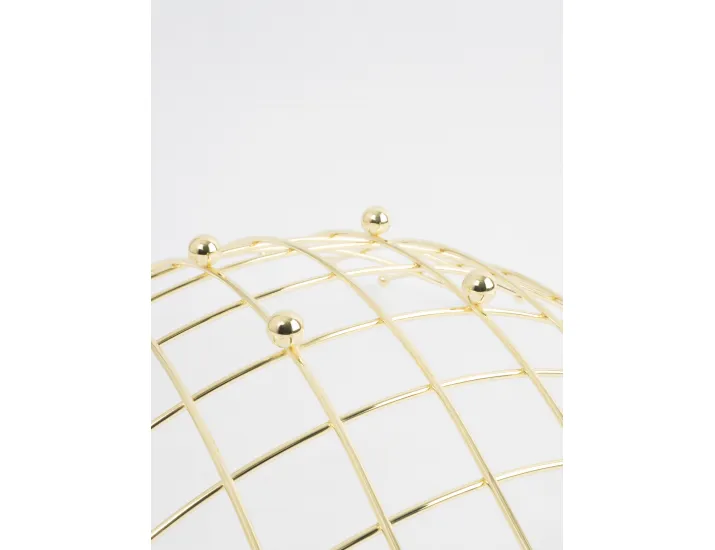 Корзина для фруктов 28 см золотистая Паутина Anna Lafarg Spin