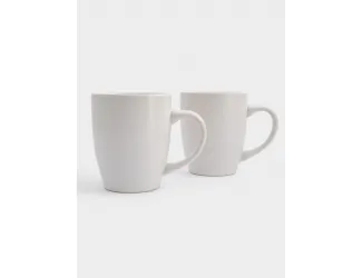 Кружка, 370 мл, 2 шт, керамика, белая, в крапинку, Scanno