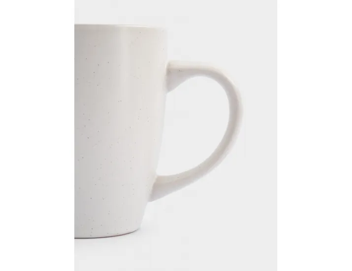 Кружка 370 мл 2 шт белая в крапинку Anna Lafarg Scanno