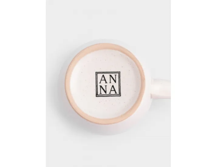 Кружка 370 мл 2 шт белая в крапинку Anna Lafarg Scanno