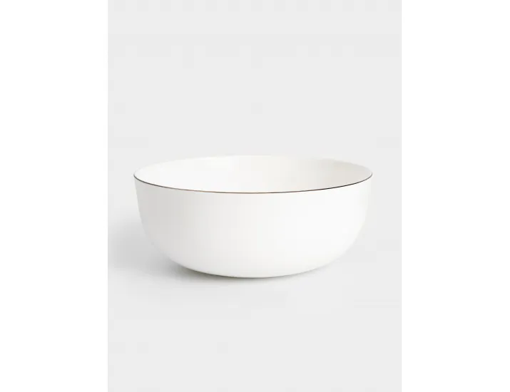 Сервиз обеденный 6 персон 21 предмет белый с серебристым кантом Anna Lafarg Арктика