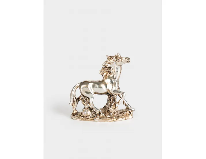 Статуэтка 8 см серебристая Бегущая лошадь Anna Lafarg Horse
