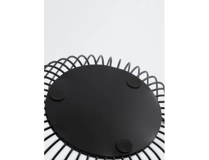 Корзина для фруктов 25 см черная Прутья Anna Lafarg Spin