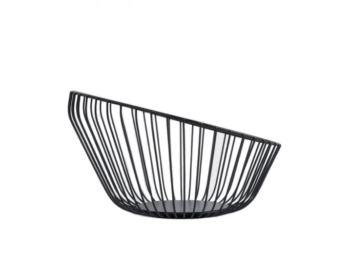 Корзина для фруктов 25 см черная Прутья Anna Lafarg Spin