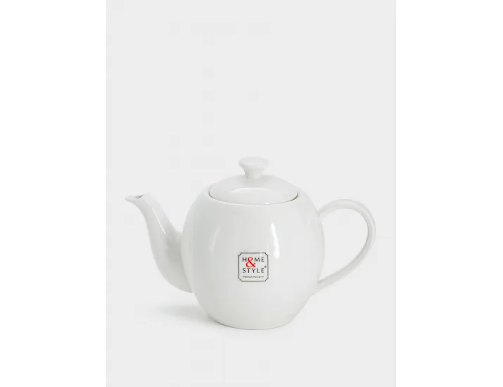 Чайник заварочный 850 мл белая Мятый эффект Home & Style Rock