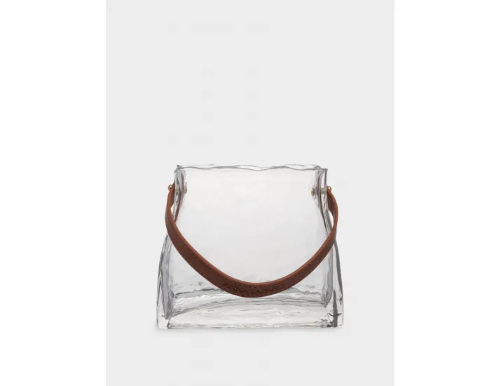 Ваза для цветов 15 см декоративная с ручкой Anna Lafarg Сумка