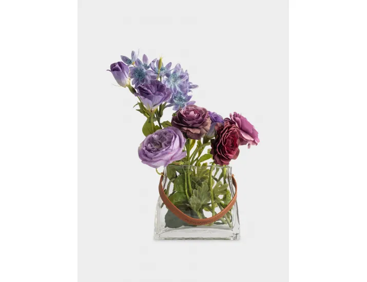 Ваза для цветов 15 см декоративная с ручкой Anna Lafarg Сумка