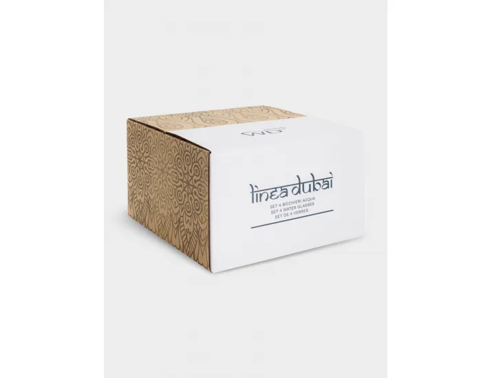 Набор стаканов для воды 4 предмета 300 мл прозрачные WD Lifestyle Dubai