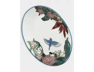 Салатник 25х17см 600 мл овальный синий Цветы и птица Maxwell & Williams Reminisce