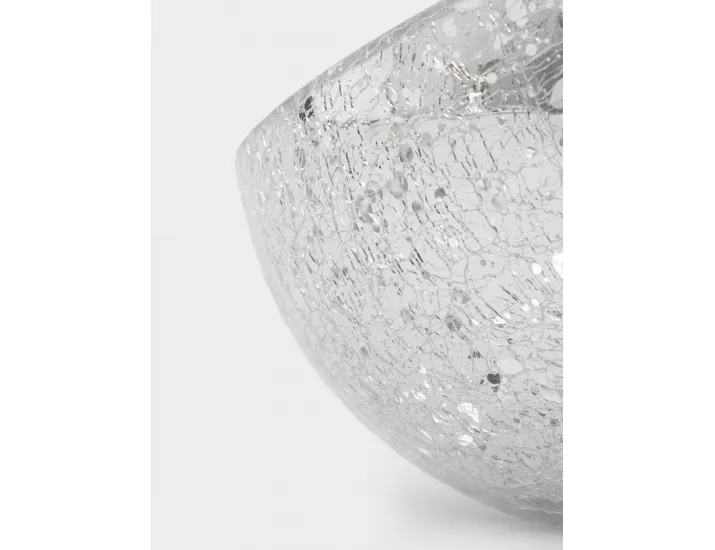 Конфетница 15х12 см серебристая Кракелюр Anna Lafarg Craquelure