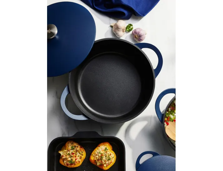 Кастрюля 28 см 6.3 л с крышкой с покрытием синяя Maxwell & Williams Agile