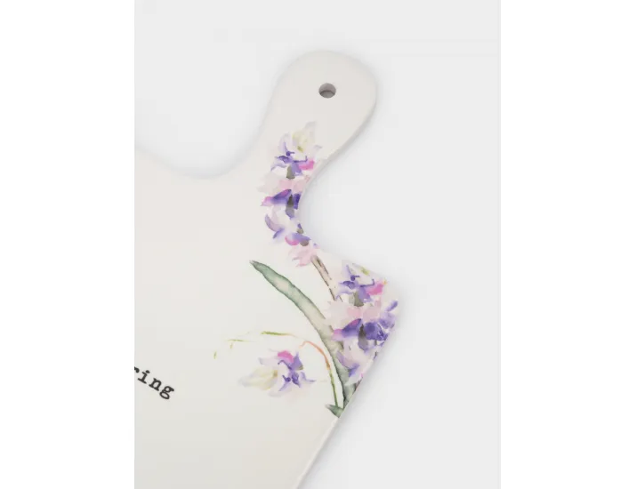 Подставка под горячее 15x26 см с ручкой белая Сирень Anna Lafarg Meadow