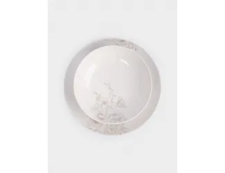 Сервиз обеденный, 6 перс, 18 пр, фарфор P, белый, Бежевые цветы, Lorenzo