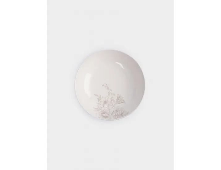 Сервиз обеденный 6 персон 18 предметов белый Бежевые цветы Anna Lafarg Lorenzo