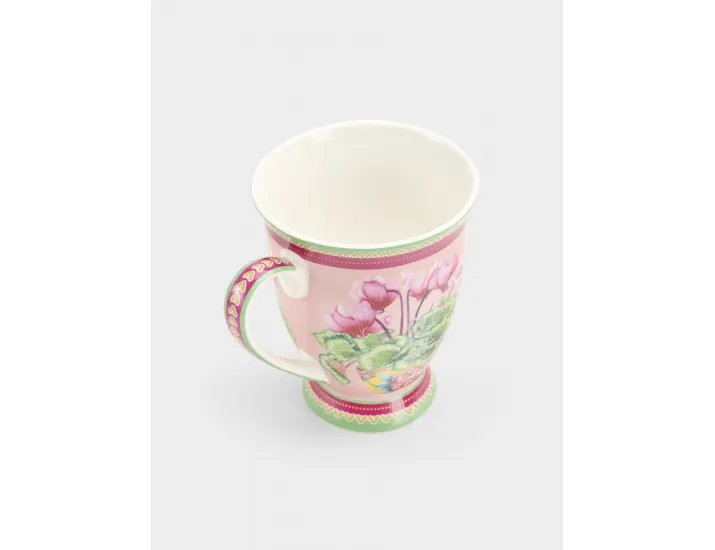 Кружка 300 мл с подставкой розовая Цикламен Maxwell & Williams Jardin