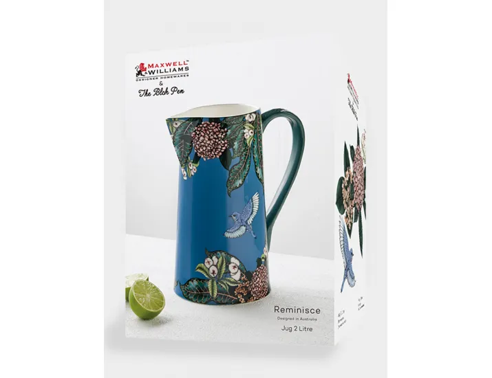 Кувшин 2 л синий Цветы и птица Maxwell & Williams Воспоминание