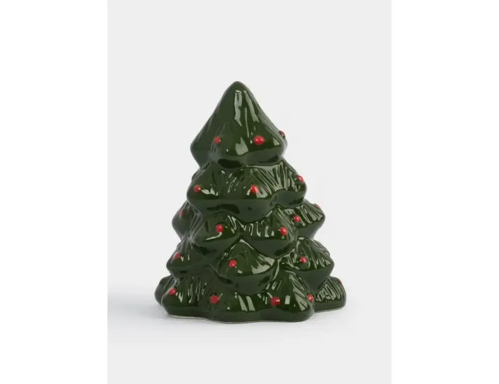 Емкость для соли или перца 8 см зелено-красная Елка Anna Lafarg Fir