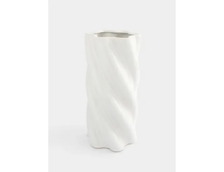 Ваза для цветов 30 см молочно-бежевая Anna Lafarg Drapery