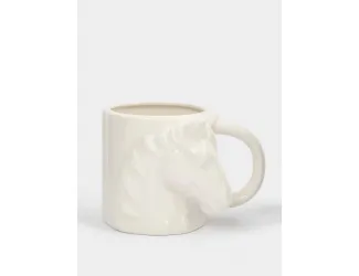 Кружка, 500 мл, фарфор P, белая, Конь, Horse