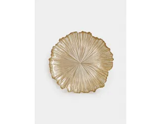 Тарелка закусочная, 21 см, стекло Р, золотистая, Ray