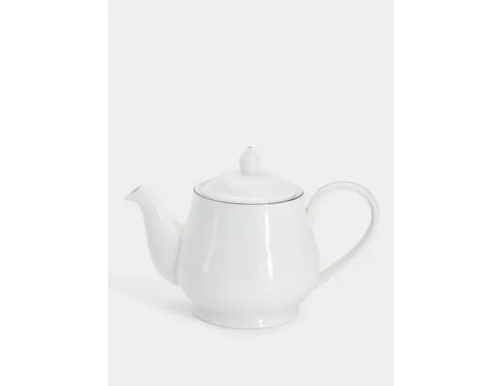 Чайник заварочный 1 л белый с серебристым кантом Maxwell & Williams White Platinum