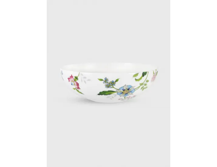 Тарелка суповая 19 см 1,0 л белая Цветы Anna Lafarg Provence