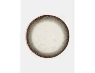 Тарелка закусочная, 21 см, коричневая, Nuances