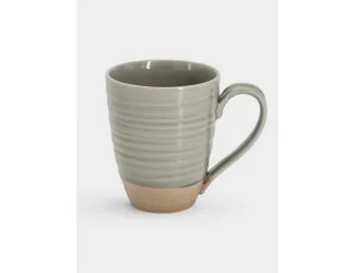 Кружка 350 мл серо-бежевая Спираль Home & Style Dallas