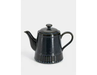 Чайник заварочный, 1 л, фарфор P, черно-синий, в крапинку, Black Kitchen