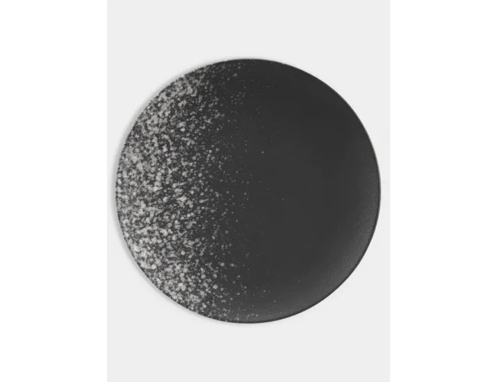Тарелка обеденная 27,5 см черная в белую крапинку Maxwell & Williams Caviar Galaxy