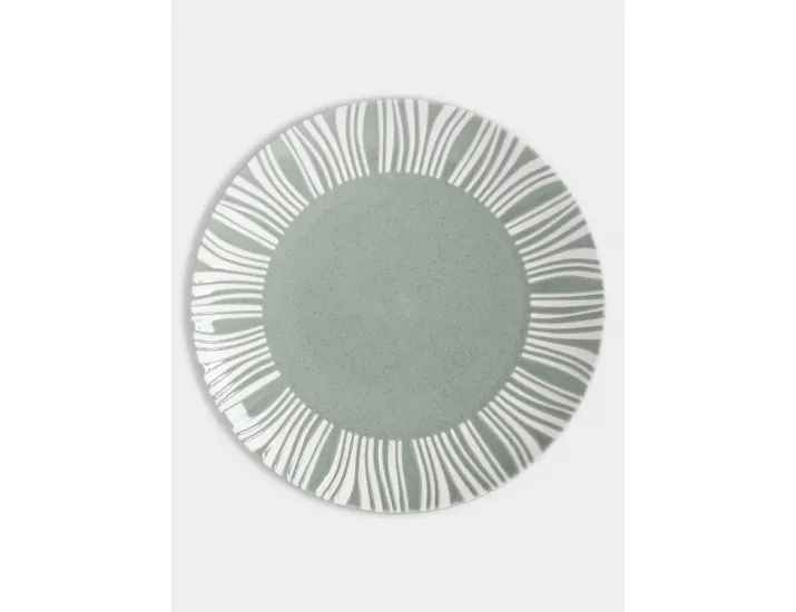 Тарелка обеденная 27.5 см серо-зелёная в крапинку Линии Maxwell & Williams Solaris