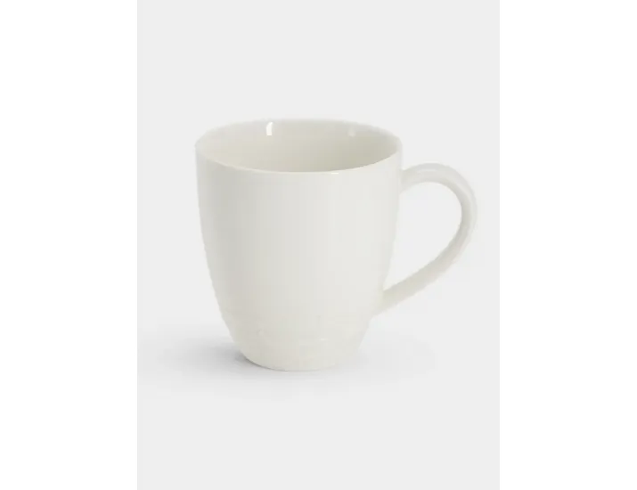 Кружка 340 мл белая Мятый эффект Home & Style Rock