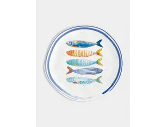 Тарелка закусочная, 21 см, Морской берег